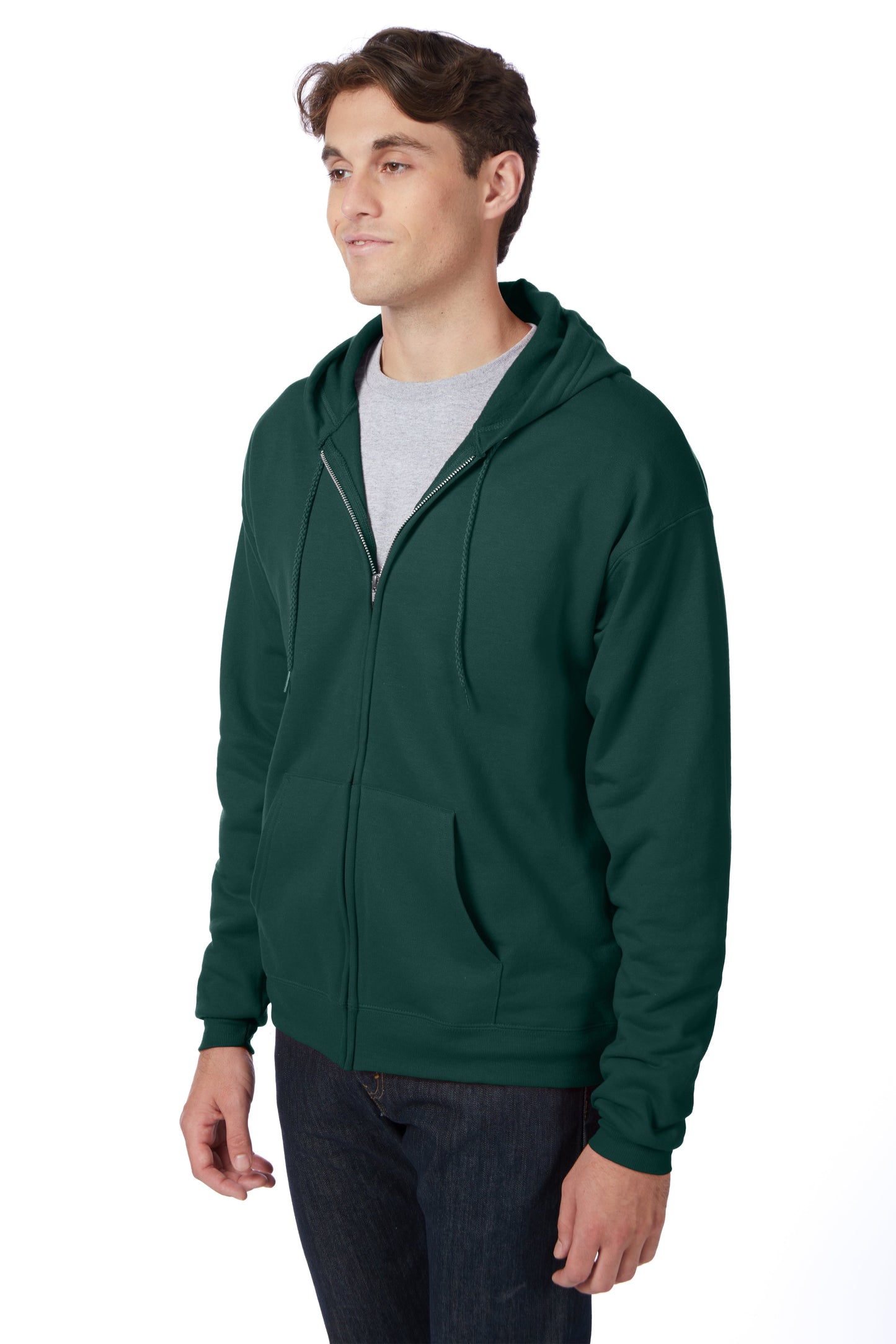 Hanes EcoSmart Full-Zip Fleece Hoodie - P180