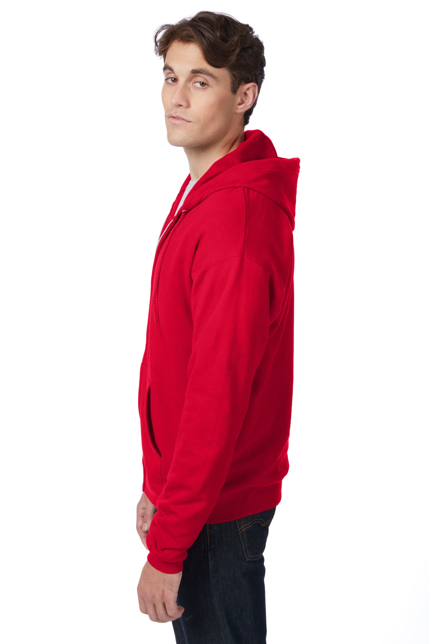 Hanes EcoSmart Full-Zip Fleece Hoodie - P180