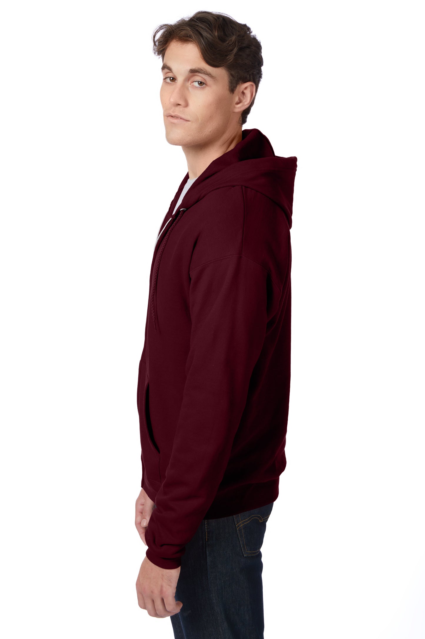 Hanes EcoSmart Full-Zip Fleece Hoodie - P180