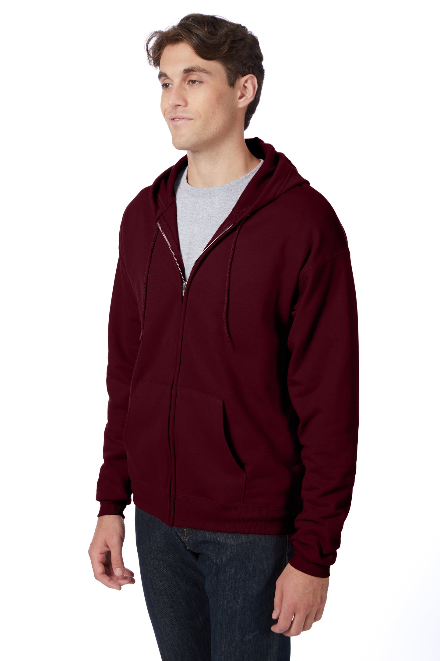 Hanes EcoSmart Full-Zip Fleece Hoodie - P180