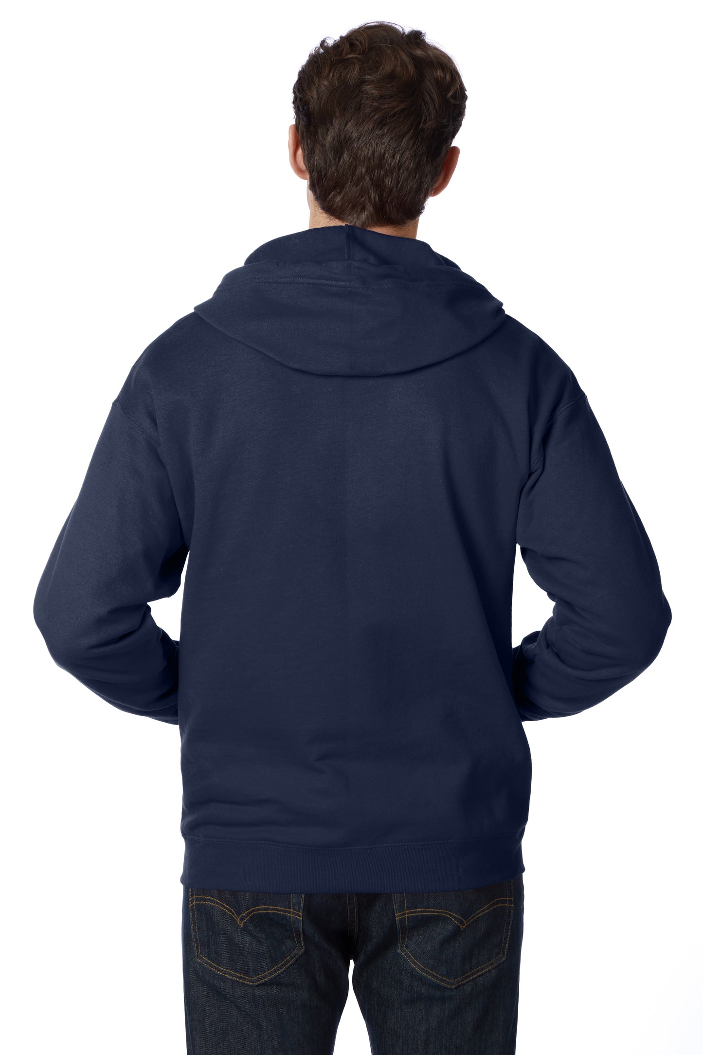 Hanes EcoSmart Full-Zip Fleece Hoodie - P180