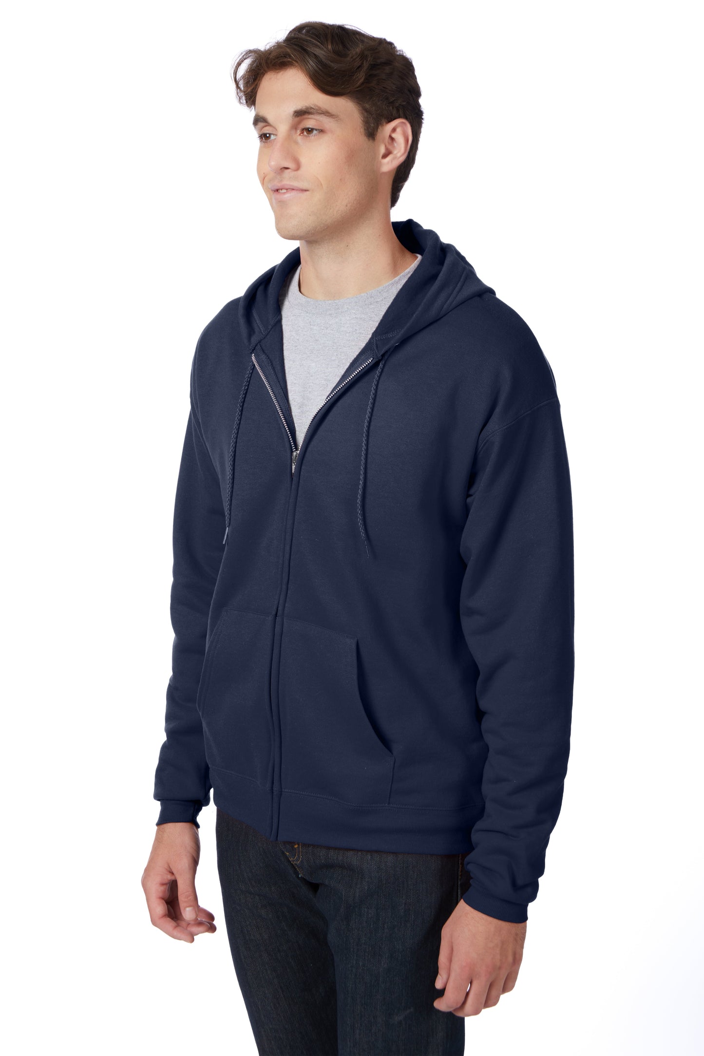 Hanes EcoSmart Full-Zip Fleece Hoodie - P180