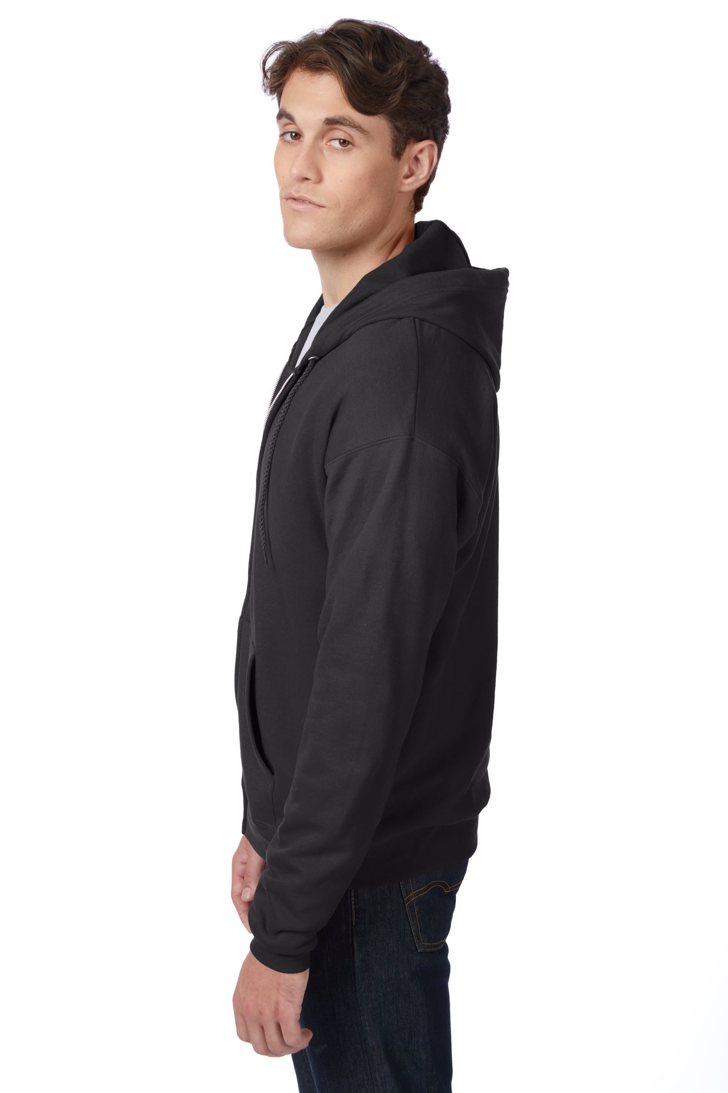 Hanes EcoSmart Full-Zip Fleece Hoodie - P180