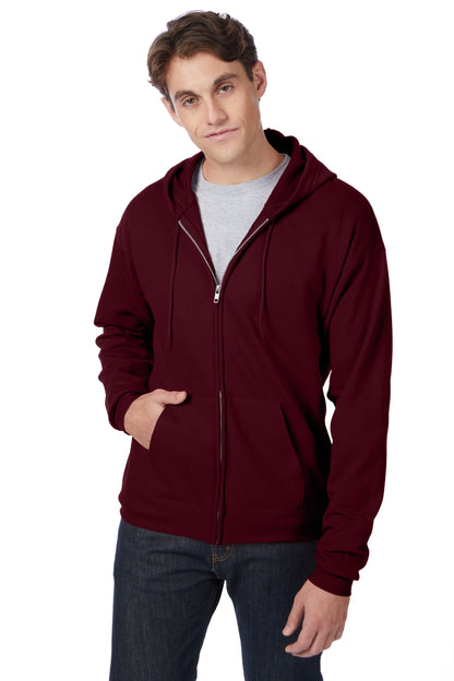 Hanes EcoSmart Full-Zip Fleece Hoodie - P180