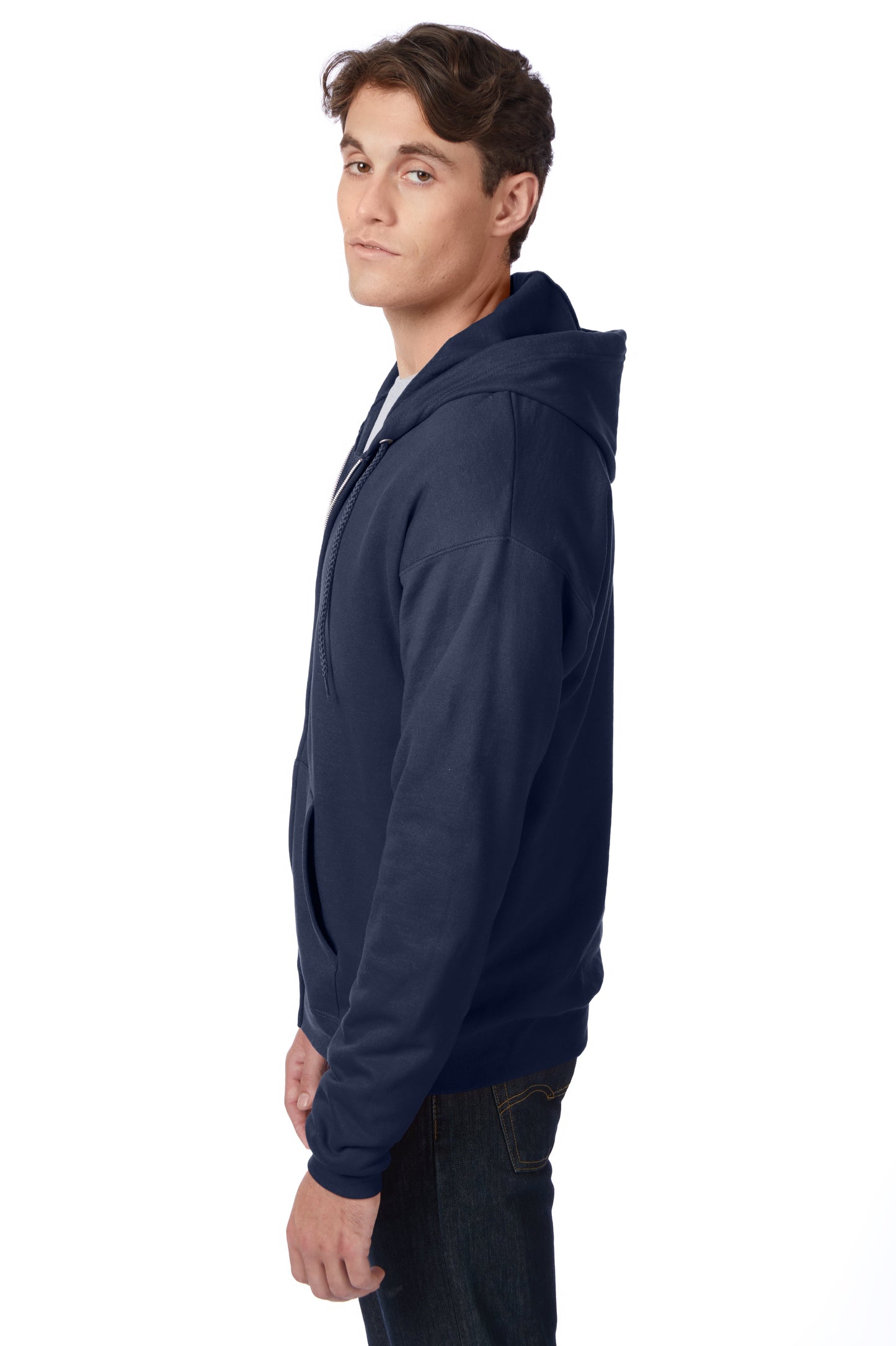 Hanes EcoSmart Full-Zip Fleece Hoodie - P180